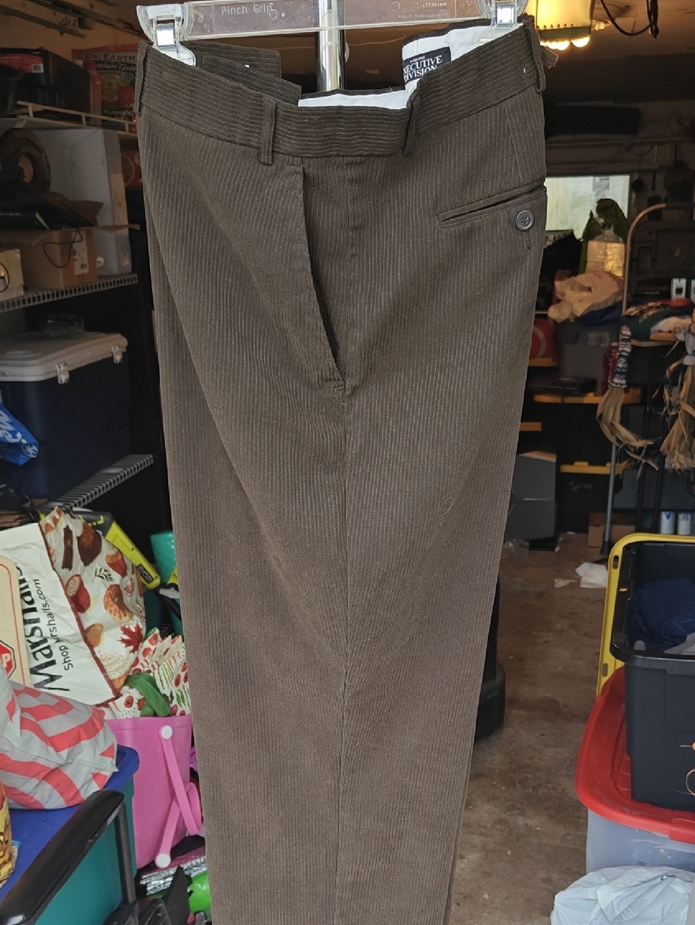 Haband Men’s Olive Brown Corduroy Pants